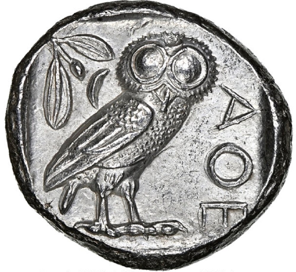 Ca.-440-401-BC-Attica-Athens-Tetradrachm-Athena-Owl